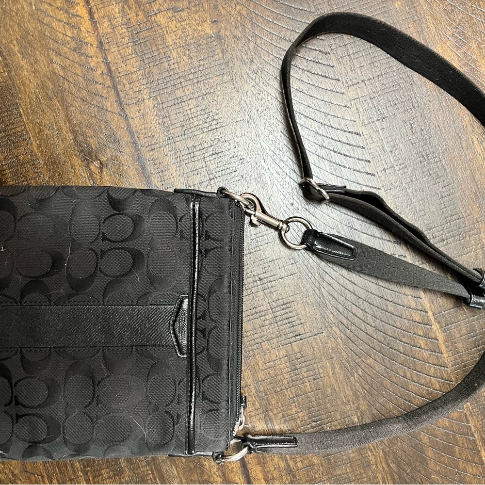 Coach Black Patterned Crossbody Bag